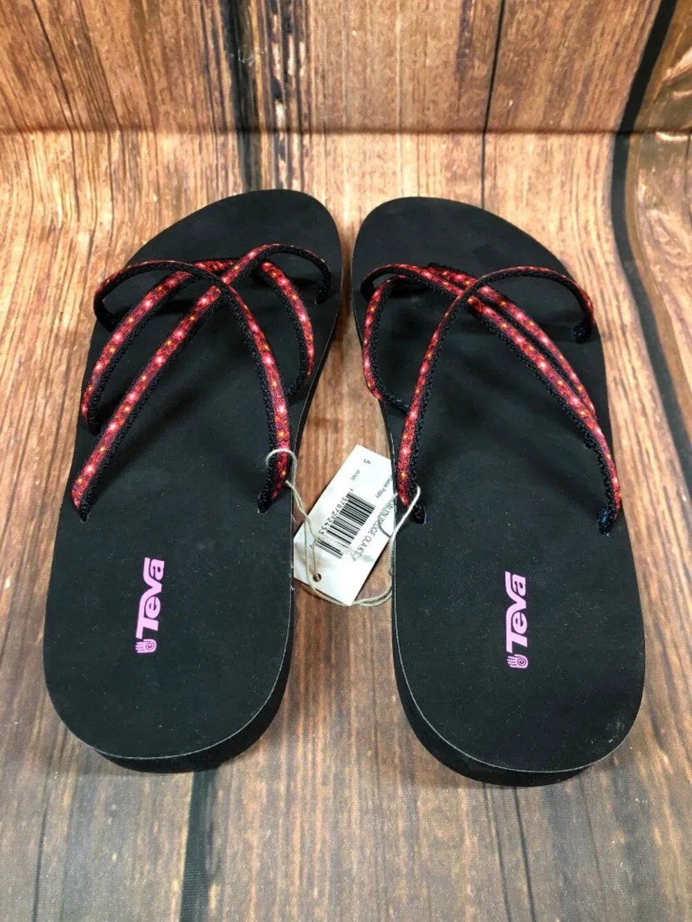 Teva Youth Girls 5 Mush Mandalyn Wedge Fantasia Poppy Thong Sandals